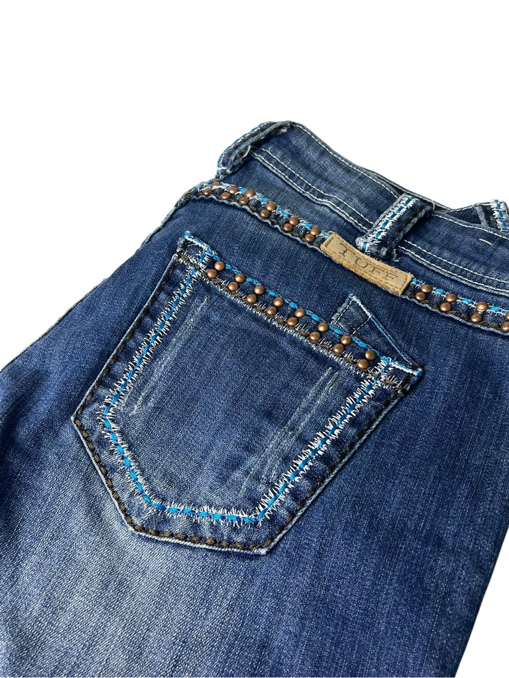 Cowgirl Tuff 30x35 Women's Dark Blue Bootcut Western Jeans - Picture 14 of 15